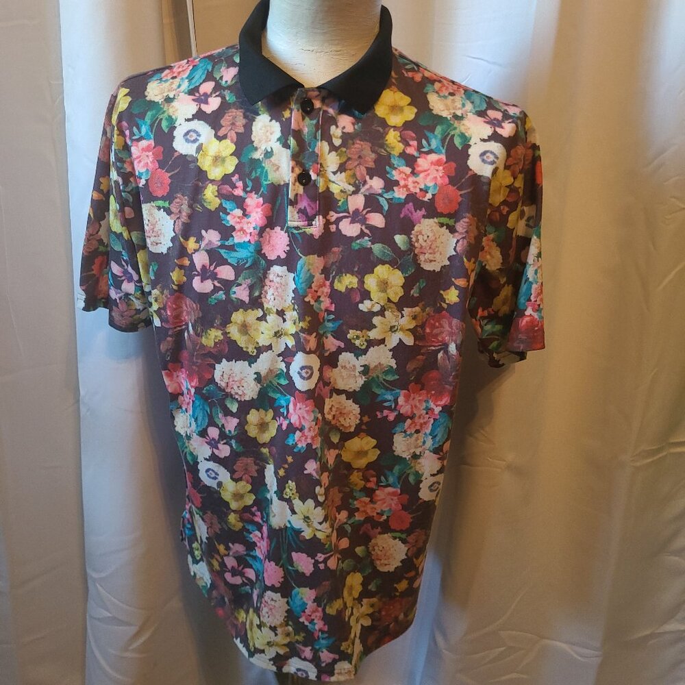 Men's Paul Jones S/S Polo Shirt - L - Dunkle Farben